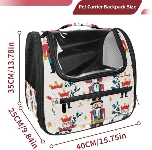 Capybara Pet Soft Sided Travel Carrier for Cats and Puppies, Portable and Comfortable, Perfect for Airlines and Car Trip