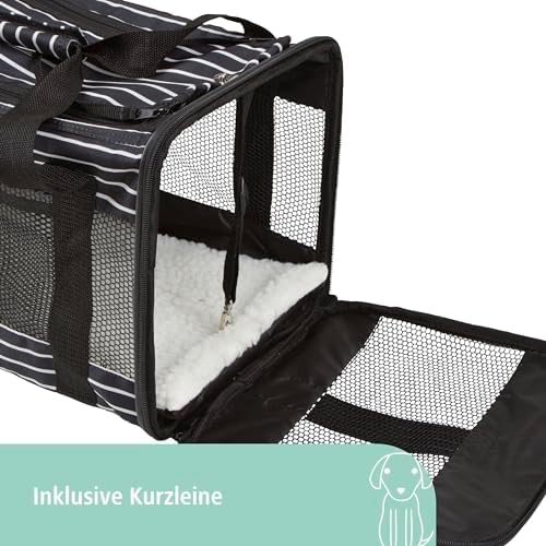 Kerbl Travel Bag Cuba for Weekend Getaways - Durable and Stylish Black/White Duffel Bag | Kerbl Travel Bag Cuba - 40 x