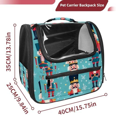 Capybara Pet Soft Sided Travel Carrier for Cats and Puppies, Portable and Comfortable, Perfect for Airlines and Car Trip