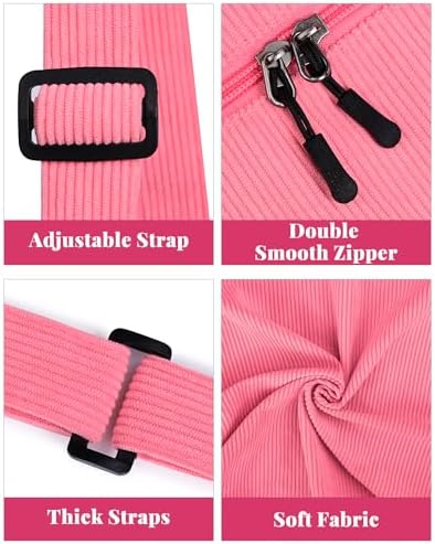 Trendy Crossbody Sling Bag for Women Men: Crescent Bag with Adjustable Strap, 2 Zippers, Lightweight