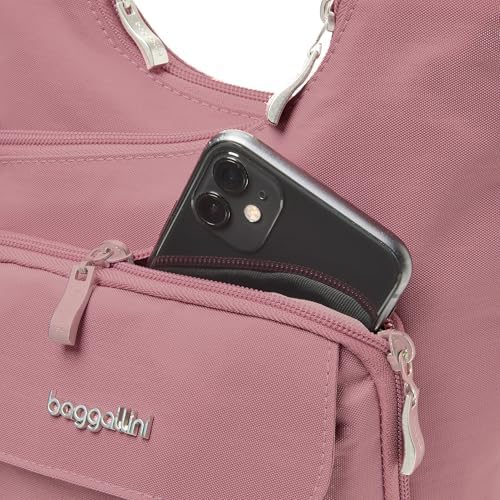 Baggallini Womens Criss Cross 10x11 Crossbody Bag for Fashion Ladies, Stylish and Practical, Daily Use, High-Quality Lea