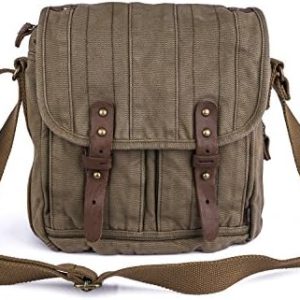 GOOTIUM Small Canvas Crossbody Bag for Women - Vintage Shoulder Purse | GOOTIUM Canvas Small Messenger Bag - Stylish Vi