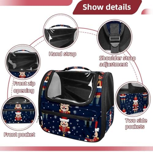 Capybara Pet Soft Sided Travel Carrier for Cats and Puppies, Portable and Comfortable, Perfect for Airlines and Car Trip