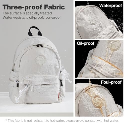 Mixi Outdoor Lightweight Backpack for Women Men Casual Carry On Laptop Travel Bookbag, Water Resistant Durable Hiking Ba