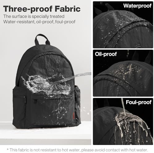 Mixi Outdoor Lightweight Backpack for Women Men Casual Carry On Laptop Travel Bookbag, Water Resistant Durable Hiking Ba