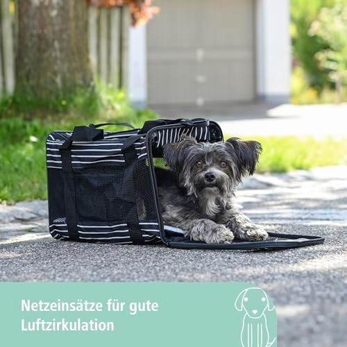 Kerbl Travel Bag Cuba for Weekend Getaways - Durable and Stylish Black/White Duffel Bag | Kerbl Travel Bag Cuba - 40 x