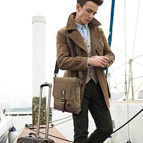 SHANGRI-LA Crossbody Shoulder Bag for Men and Women | Casual Canvas Sling Pack | Versatile Everyday Use | Multiple Compa