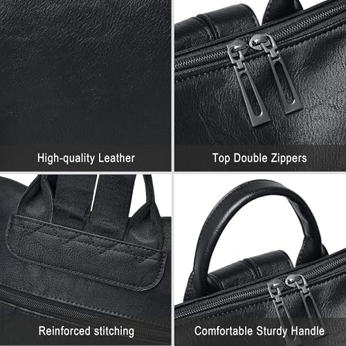 Shrrie Vegan Leather Women's 15.6 Inch Laptop Backpack for Work and Travel | Shrrie Vegan Leather Women's Laptop Backpa