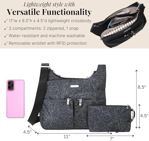 Baggallini Cross Over Crossbody Women's Lightweight Water-Resistant Travel Bag | Baggallini Cross Over Crossbody Women'