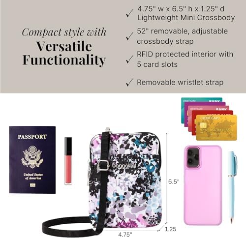 Baggallini Bryant Pouch Small Crossbody Bag for Women - Lightweight Crossbody Pouch - Perfect Phone Purse
