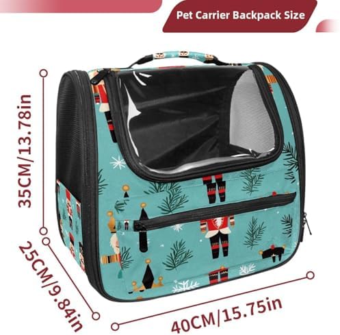 Capybara Pet Soft Sided Travel Carrier for Cats and Puppies, Portable and Comfortable, Perfect for Airlines and Car Trip
