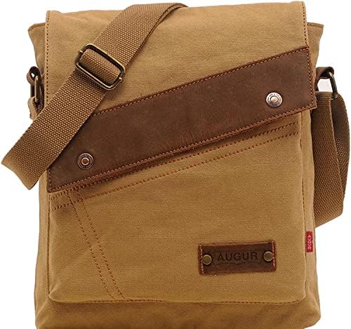 AIBAG Vintage Small Canvas Shoulder Bag for Women Everyday Use | AIBAG Messenger Bag Crossbody Purse with Multiple Comp