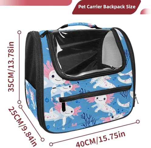 Capybara Pet Soft Sided Travel Carrier for Cats and Puppies, Portable and Comfortable, Perfect for Airlines and Car Trip