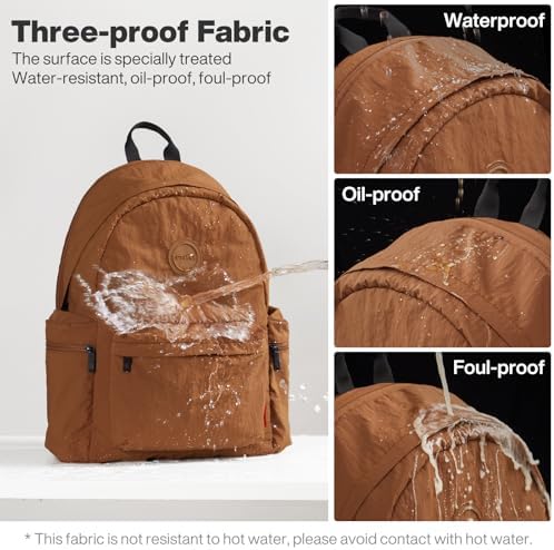 Mixi Outdoor Lightweight Backpack for Women Men Casual Carry On Laptop Travel Bookbag, Water Resistant Durable Hiking Ba