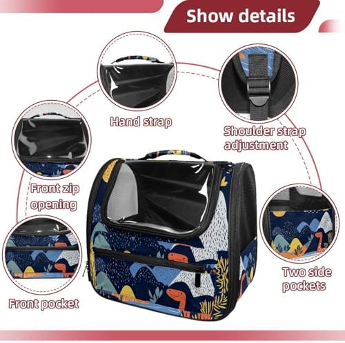 Capybara Pet Soft Sided Travel Carrier for Cats and Puppies, Portable and Comfortable, Perfect for Airlines and Car Trip