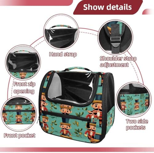 Capybara Pet Soft Sided Travel Carrier for Cats and Puppies, Portable and Comfortable, Perfect for Airlines and Car Trip