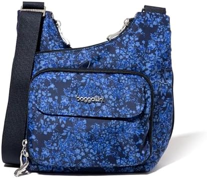 Baggallini Womens Criss Cross 10x11 Crossbody Bag for Fashion Ladies, Stylish and Practical, Daily Use, High-Quality Lea