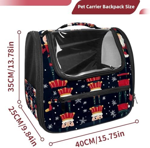 Capybara Pet Soft Sided Travel Carrier for Cats and Puppies, Portable and Comfortable, Perfect for Airlines and Car Trip