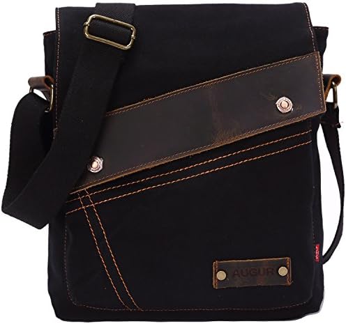 AIBAG Vintage Small Canvas Shoulder Bag for Women Everyday Use | AIBAG Messenger Bag Crossbody Purse with Multiple Comp