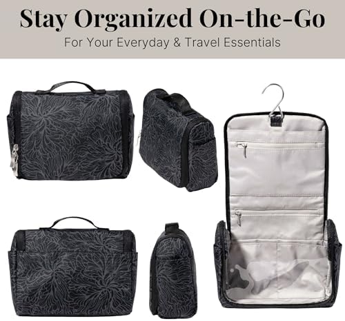 Unisex Lightweight Small Toiletry Kit - Baggallini 5x8 Inch Makeup Bag for Men and Women | Baggallini Unisex Small Toil