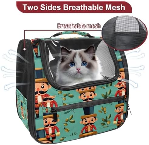 Capybara Pet Soft Sided Travel Carrier for Cats and Puppies, Portable and Comfortable, Perfect for Airlines and Car Trip