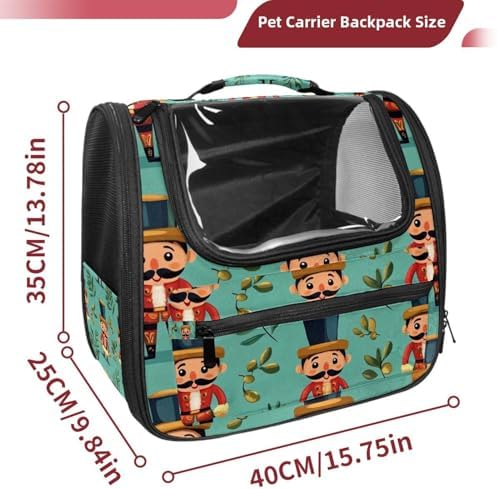 Capybara Pet Soft Sided Travel Carrier for Cats and Puppies, Portable and Comfortable, Perfect for Airlines and Car Trip