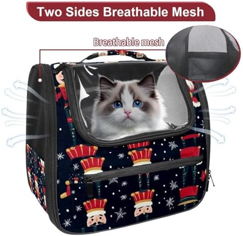 Capybara Pet Soft Sided Travel Carrier for Cats and Puppies, Portable and Comfortable, Perfect for Airlines and Car Trip
