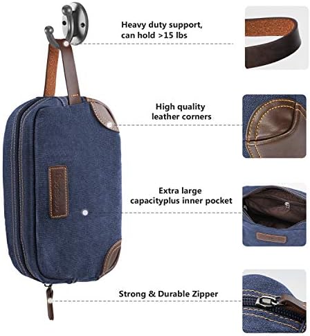 Men's Emissary Water-Resistant Toiletry Bag | Men’s Emissary Canvas Travel Dopp Kit | Men's Emissary Travel Bathroom Ba
