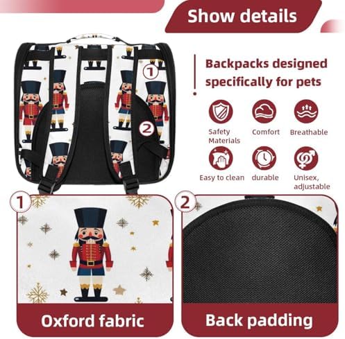 Capybara Pet Soft Sided Travel Carrier for Cats and Puppies, Portable and Comfortable, Perfect for Airlines and Car Trip