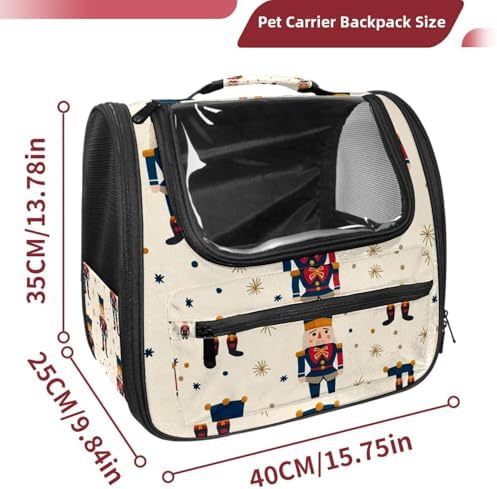 Capybara Pet Soft Sided Travel Carrier for Cats and Puppies, Portable and Comfortable, Perfect for Airlines and Car Trip