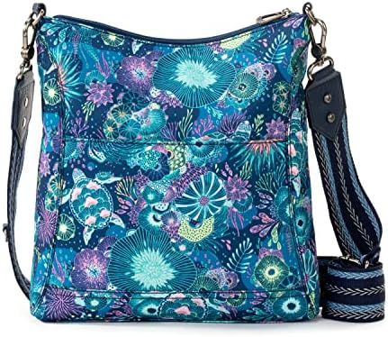 Sakroots Lucia Gen Crossbody Bag for Women Daily Use Fashionable and Practical Black Small Sized Crossbody Bag
