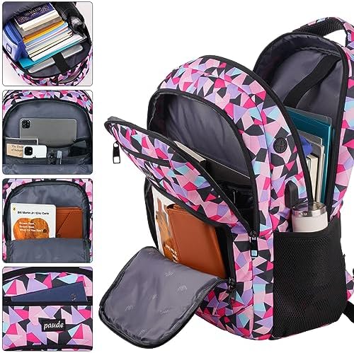 Paude 15.6 Inch Laptop Backpack Women Bookbag Rucksack for Teen Girls School Bags Specifications