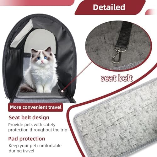 Capybara Pet Soft Sided Travel Carrier for Cats and Puppies, Portable and Comfortable, Perfect for Airlines and Car Trip