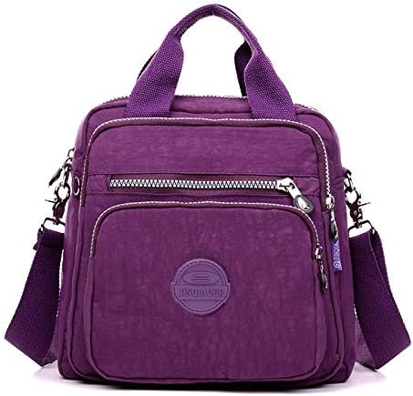 Qiyllur Nylon Crossbody Bag for Women Fashion Shoulder Bag with Adjustable Strap