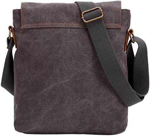 AIBAG Vintage Small Canvas Shoulder Bag for Women Everyday Use | AIBAG Messenger Bag Crossbody Purse with Multiple Comp