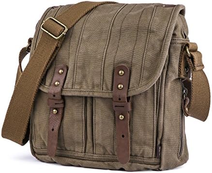 GOOTIUM Small Canvas Crossbody Bag for Women - Vintage Shoulder Purse | GOOTIUM Canvas Small Messenger Bag - Stylish Vi