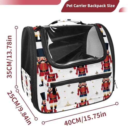 Capybara Pet Soft Sided Travel Carrier for Cats and Puppies, Portable and Comfortable, Perfect for Airlines and Car Trip