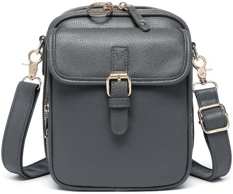 Women's Multi-Slot Multi-Functional Crossbody Leather Bag with Large Capacity Adjustable Shoulder Strap | Multi-Slot Cr