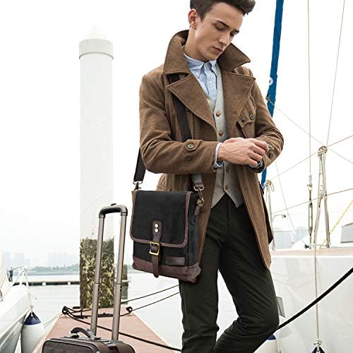 SHANGRI-LA Crossbody Shoulder Bag for Men and Women | Casual Canvas Sling Pack | Versatile Everyday Use | Multiple Compa