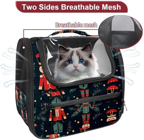 Capybara Pet Soft Sided Travel Carrier for Cats and Puppies, Portable and Comfortable, Perfect for Airlines and Car Trip