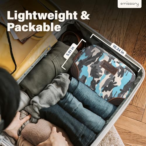 Men's Emissary Water-Resistant Toiletry Bag | Men’s Emissary Canvas Travel Dopp Kit | Men's Emissary Travel Bathroom Ba