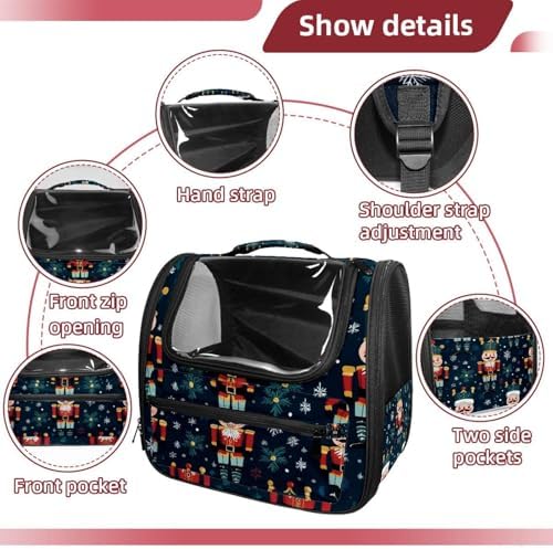 Capybara Pet Soft Sided Travel Carrier for Cats and Puppies, Portable and Comfortable, Perfect for Airlines and Car Trip