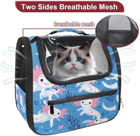 Capybara Pet Soft Sided Travel Carrier for Cats and Puppies, Portable and Comfortable, Perfect for Airlines and Car Trip