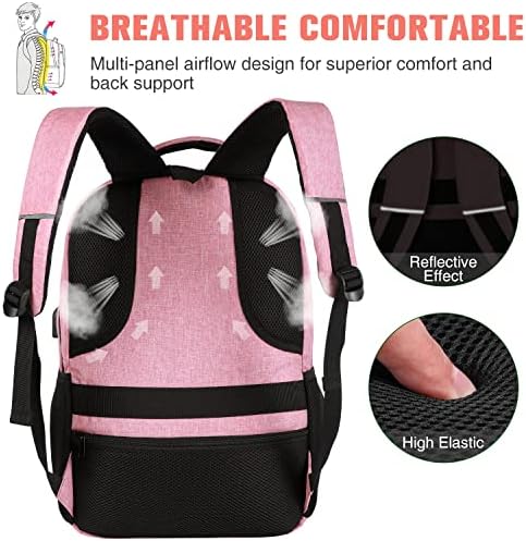 Paude 15.6 Inch Laptop Backpack Women Bookbag Rucksack for Teen Girls School Bags Specifications