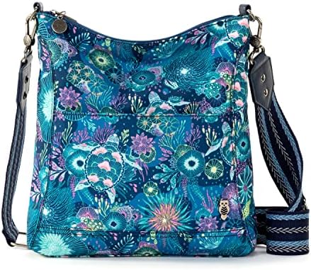Sakroots Lucia Gen Crossbody Bag for Women Daily Use Fashionable and Practical Black Small Sized Crossbody Bag