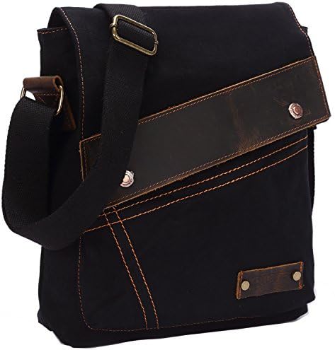 AIBAG Vintage Small Canvas Shoulder Bag for Women Everyday Use | AIBAG Messenger Bag Crossbody Purse with Multiple Comp