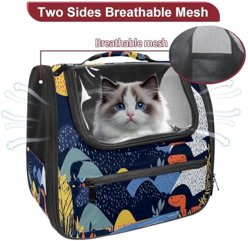 Capybara Pet Soft Sided Travel Carrier for Cats and Puppies, Portable and Comfortable, Perfect for Airlines and Car Trip
