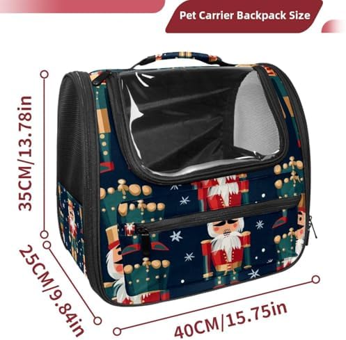 Capybara Pet Soft Sided Travel Carrier for Cats and Puppies, Portable and Comfortable, Perfect for Airlines and Car Trip