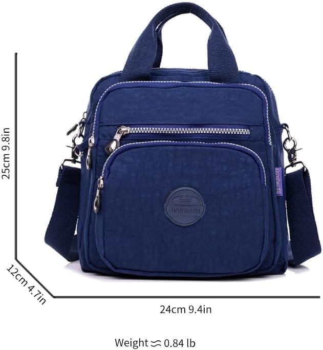 Qiyllur Nylon Crossbody Bag for Women Fashion Shoulder Bag with Adjustable Strap