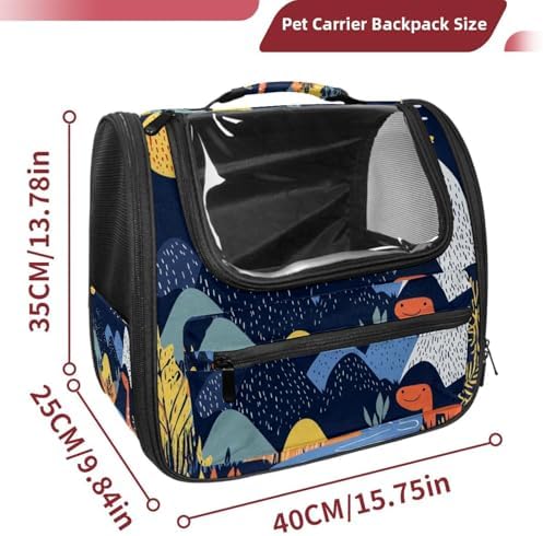 Capybara Pet Soft Sided Travel Carrier for Cats and Puppies, Portable and Comfortable, Perfect for Airlines and Car Trip